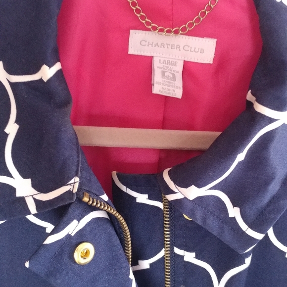 Charter club jacket, L, excellent condition, blue - Picture 2 of 6